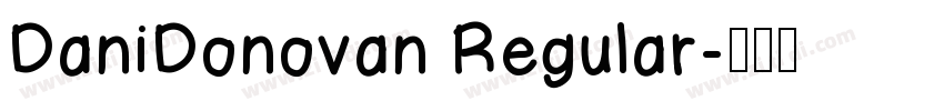 DaniDonovan Regular字体转换